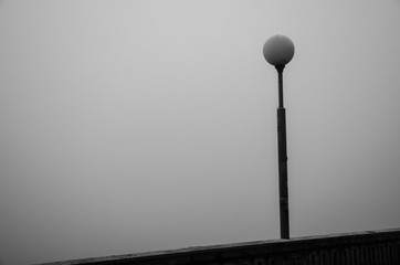 lamp in the fog