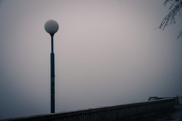 lamp in the fog