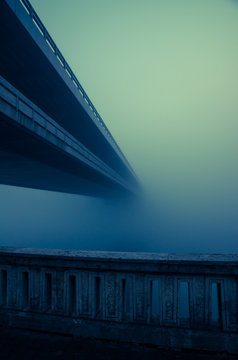 Fototapeta foggy weather scene
