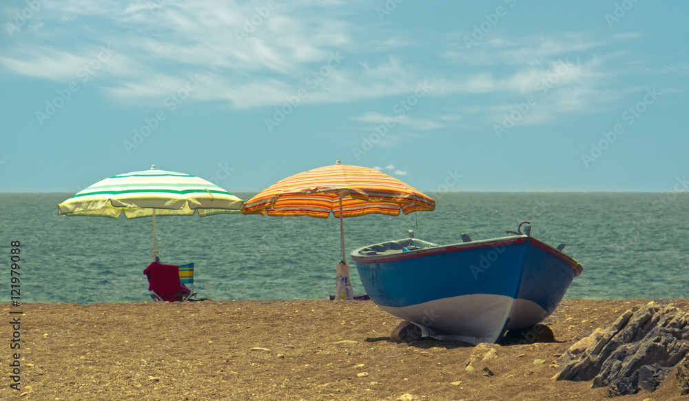 Wall mural Solitary beach