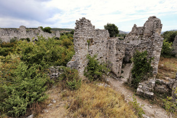 Fototapeta na wymiar Ruins of Croatian kings castle