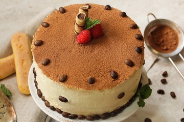 Homemade Tiramisu cake