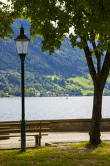 Beautiful landscape with Alps and Zeller See in Zell am See, Salzburger Land, Austria