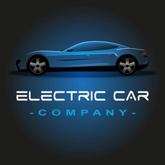 auto model electric car logo template vector 