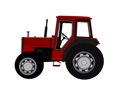 A red Tractor
