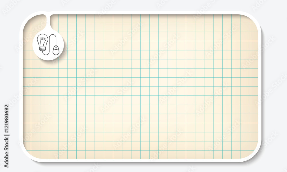 Poster text box for fill your text and graph paper