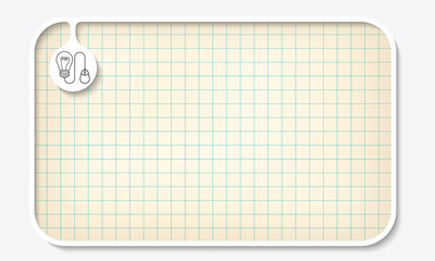 Text box for fill your text and graph paper