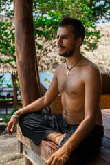 Man in meditation