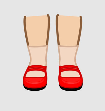 Female Legs with Shoes