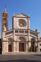 Obraz premium St Lawrence Cathedral in Grosseto, Tuscany, Italy.