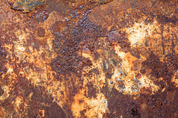Rusty metal texture or rusty metal background. Grunge retro vintage of rusty metal plate for design with copy space for text or image.