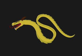 Wild Japanese Dragon Vector