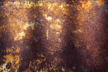 Rusty metal texture or rusty metal background. Grunge retro vintage of rusty metal plate for design with copy space for text or image.