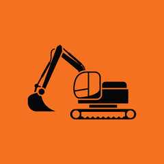 Icon of construction excavator