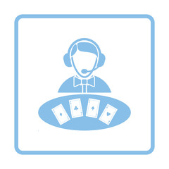 Casino dealer icon