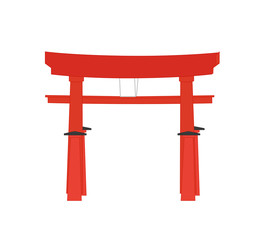 Japanese Torii Gate Vector