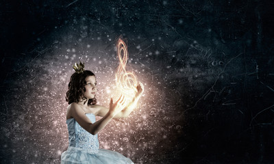 She is little princess . Mixed media © Sergey Nivens