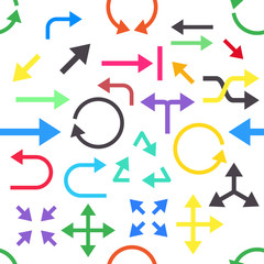 Arrows vector pattern stickers