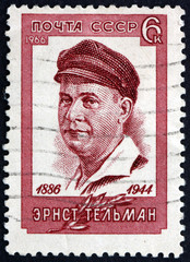 Postage stamp Russia 1966 Ernst Thalmann, German Communist Leade