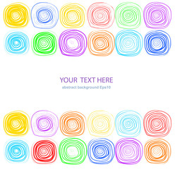 Seamless geometric pattern with abstract circles