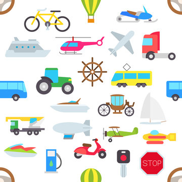 Transport vector pattern stickers