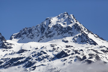 Fototapeta na wymiar Mountain peak in New Zealand