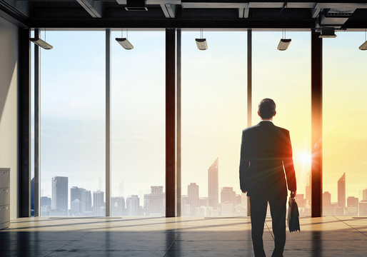 Facing new day . Mixed media