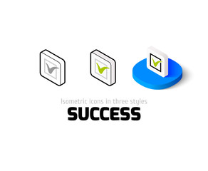 Success icon in different style