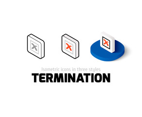 Termination icon in different style