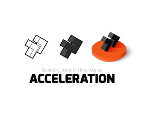 Acceleration icon in different style