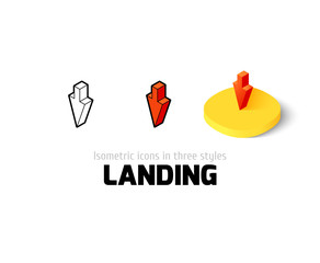 Landing icon in different style