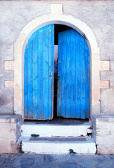 Old blue door, Crete, Greece