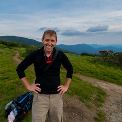 Male Hiker on Jane Bald