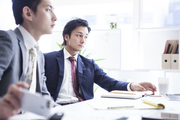 Businessman with a serious look