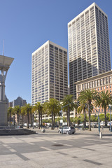 Fototapeta premium San Francisco California downtown street scene.