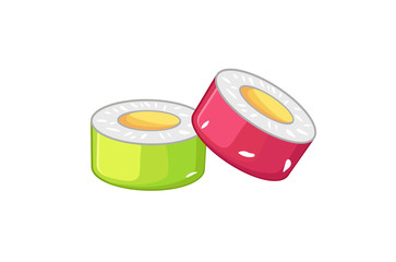 Sushi Pieces Vector
