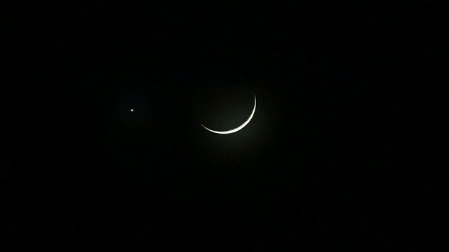 venus star and moon visible in Thailand on 3 September 2016