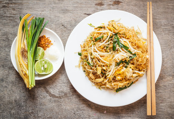 Thai food Pad thai , Stir fry noodles in padthai style