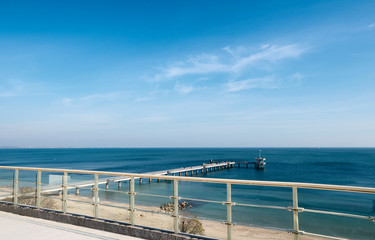 Fototapeta na wymiar Burgas beach view Bulgaria