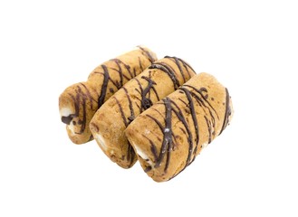 Shortbread biscuits isolated on a white background