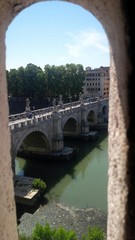 Fototapeta premium ponte Sant'Angelo e il Tevere