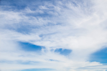 Blue sky and white cloudy background