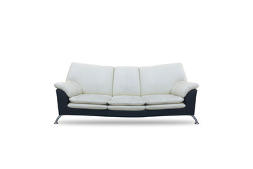 sofa and white color on isolated white background . © awaygy