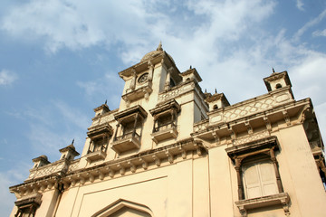 Fototapeta na wymiar architecture of Chowmahalla palace built in 1800's ,Hyderabad,India
