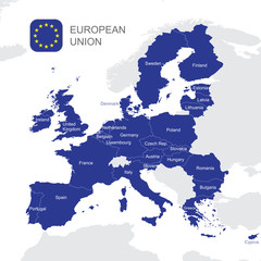 The European Union map