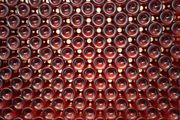 Many wine bottles in cellar