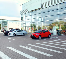 Building of car dealership and service centre