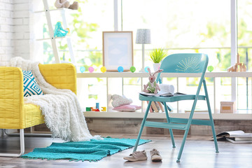 Modern interior of living room