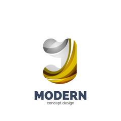 Modern abstract futuristic logo