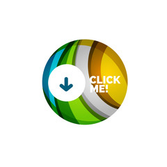 Abstract circle button